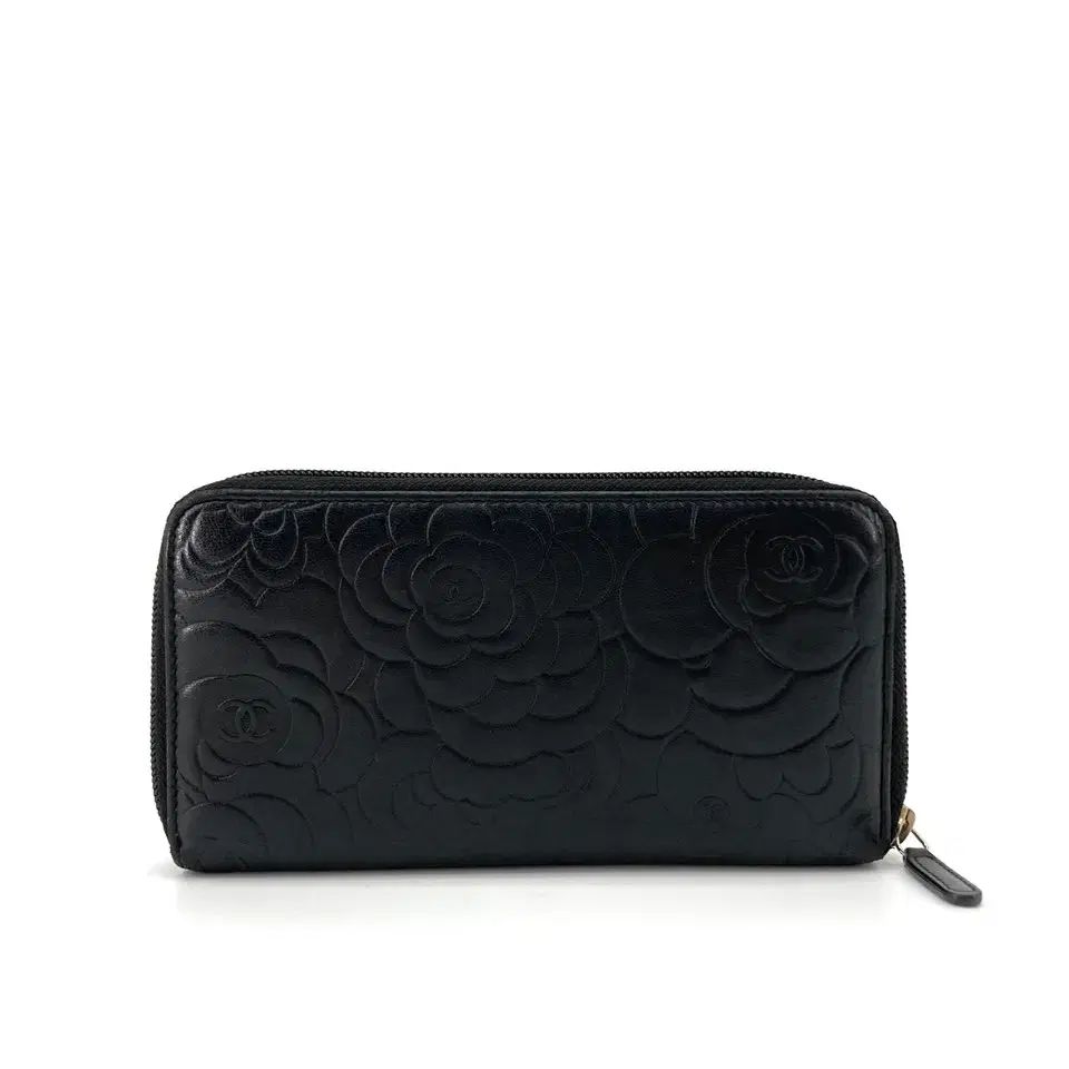 【志乃】CHANEL ラムスキン カメリア ラウンドファスナー 長財布 Chanel(シャネル) カメリア ラムスキン ラウンドファスナー 長