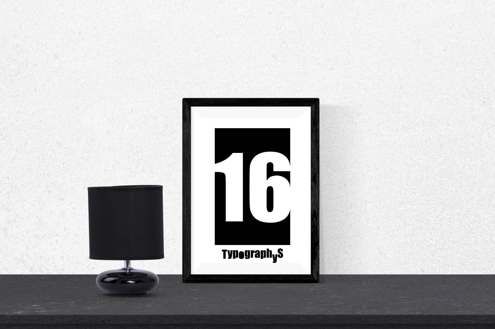 【A4】TYPOGRAPHYS アートポスター（A4サイズ）BK16