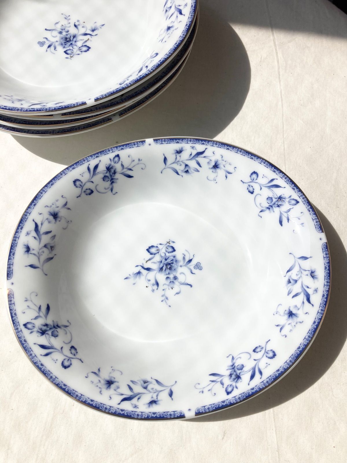 新品】ナルミ ペレーネブルー カレー＆パスタ皿5枚セット カレー皿