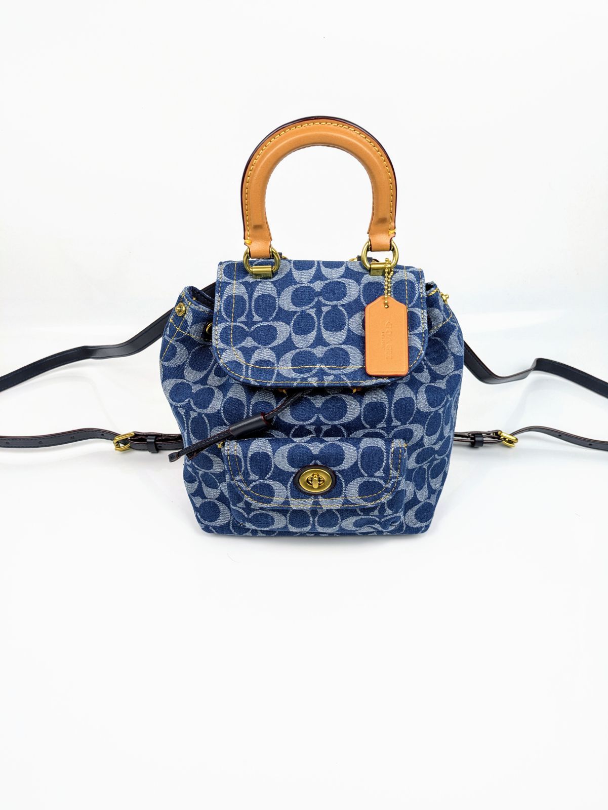 海外通販サイト ブランド COACH】 コーチ リュック シグネチャーデニム CJ833 B4/BL バッグ