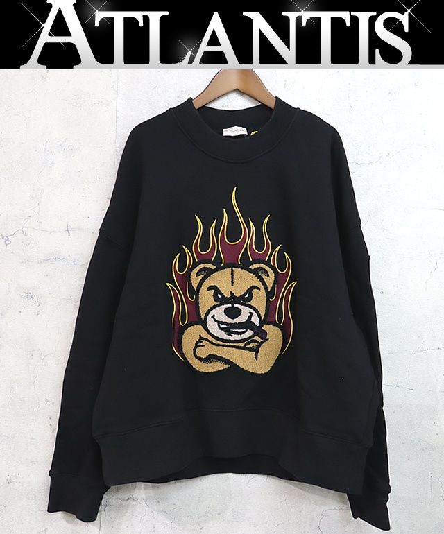 MONCLER 銀座店 モンクレール ジーニアス8×パーム エンジェルス 2022年製 ベアモチーフ スウェット size:M 黒 97746
