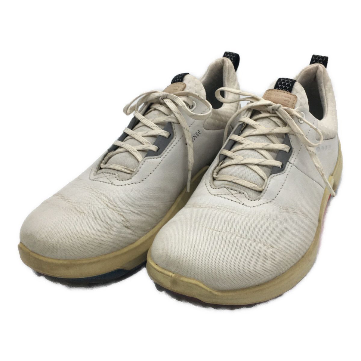 エコー ecco ゴルフシューズ 41 25.5cm ホワイト バイオム ハイブリッド 4 スパイクレス シンプル 108204-01007