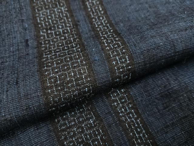 平和屋着物○本場結城紬 重要無形文化財 100亀甲 間道 正絹 逸品