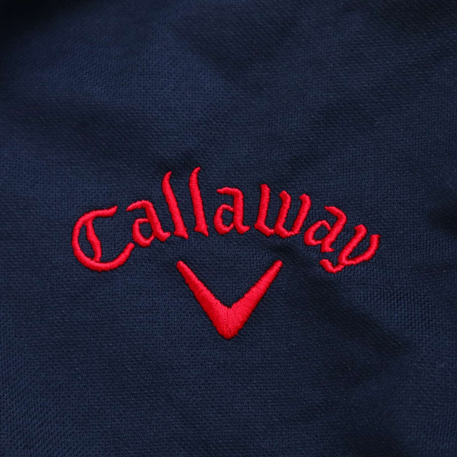 Callaway キャロウェイ ゴルフ X-SERIES☆ ロゴ刺繍 半袖 鹿の子