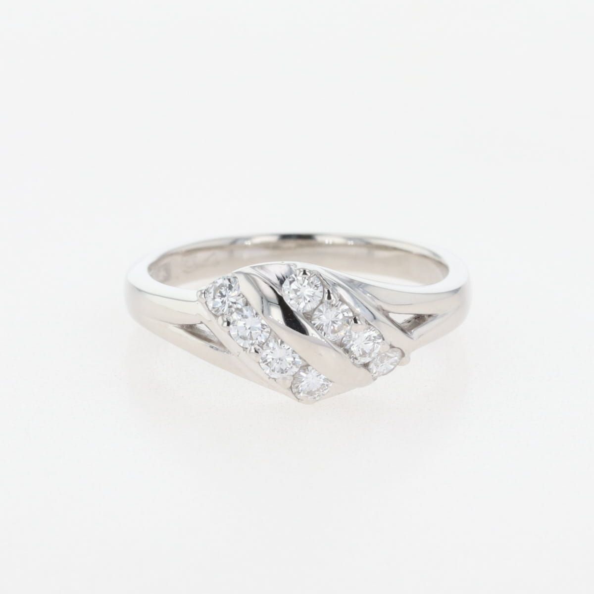 メレダイヤ デザインリング プラチナ 指輪 リング 11号 Pt900 ダイヤモンド レディース