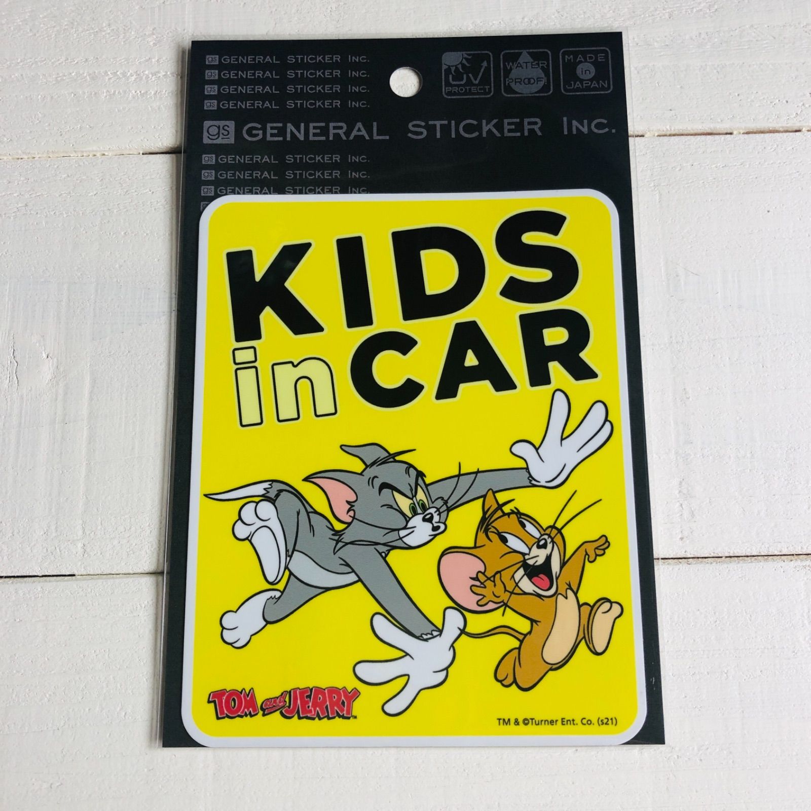 TJ-038 トムとジェリー ステッカー KIDS in CAR CHEBON メルカリ