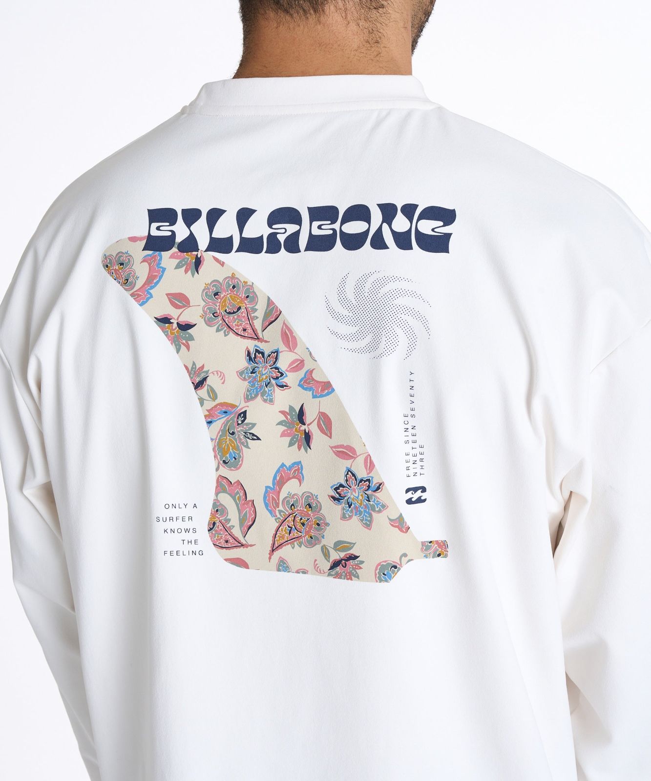 レア 2025秋冬 BILLABONG|ビラボン 水陸両用 WARM SOFTTY LS 長袖サーフTシャツ CRM メンズ BF012854