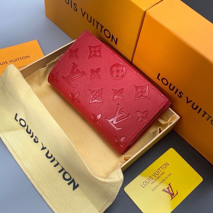 《人気★》LOUIS VUITTON ルイヴィトン 二つ折り財布 ルイヴィトン財布コンパクトアンプラントポルトフォイユ クレア レッド