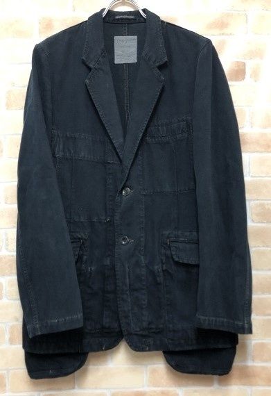 【中古】 Yohji Yamamoto ヨウジヤマモト POUR HOMME カバーオール デニムジャケット ブラック 3 111417325