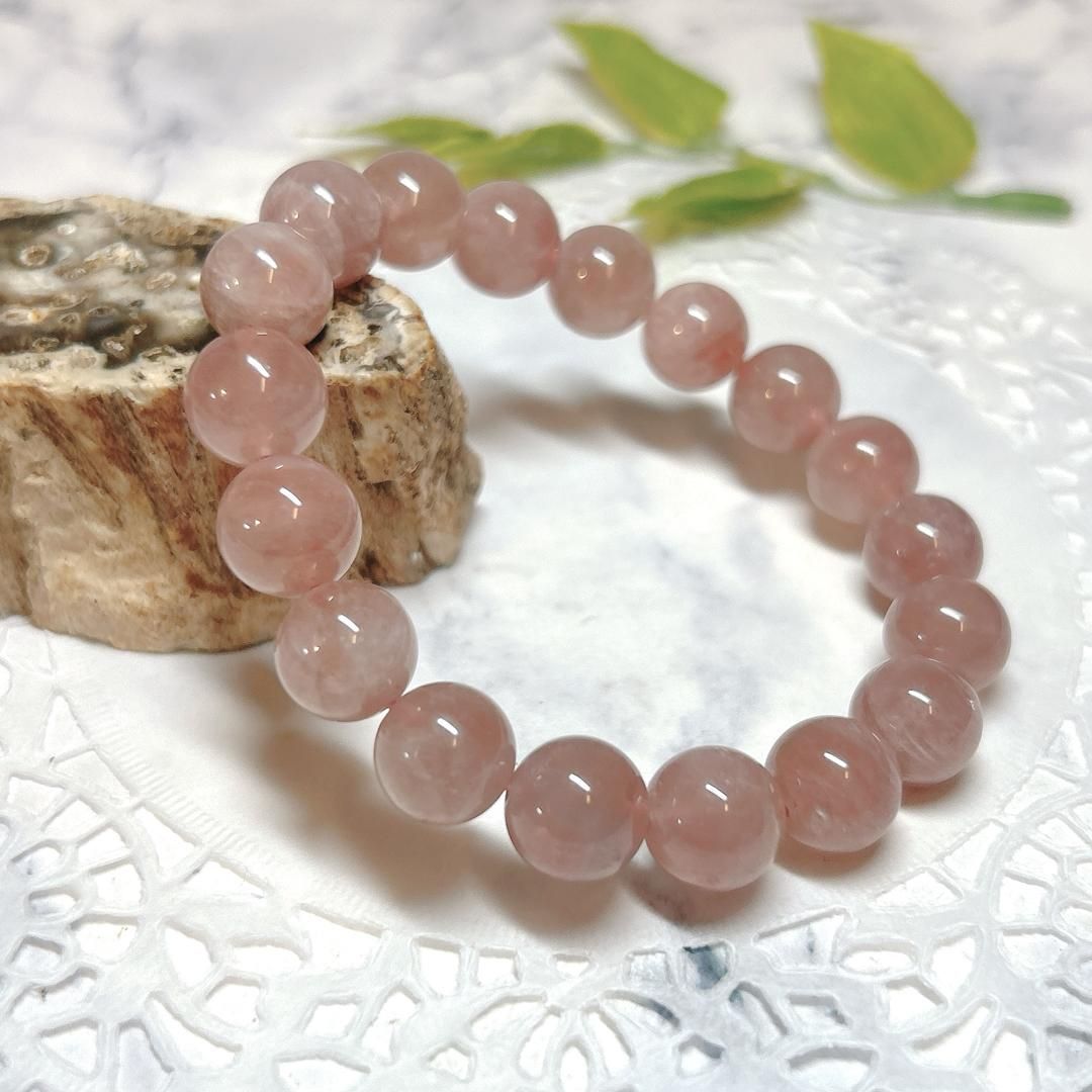 Quartz＊Rose quartz＊bracelet