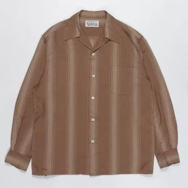 【美品】 WACKO MARIA ストライプ ロングスリーブアロハシャツ WACKO MARIA(ワコマリア) | STRIPE SHIRT(ストライプシャツ)をご