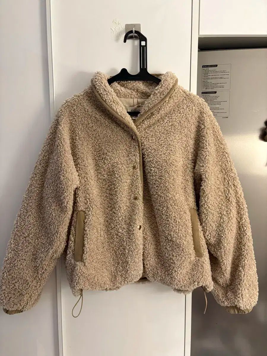 sienne シエンヌ フリース ジャケット ベージュ