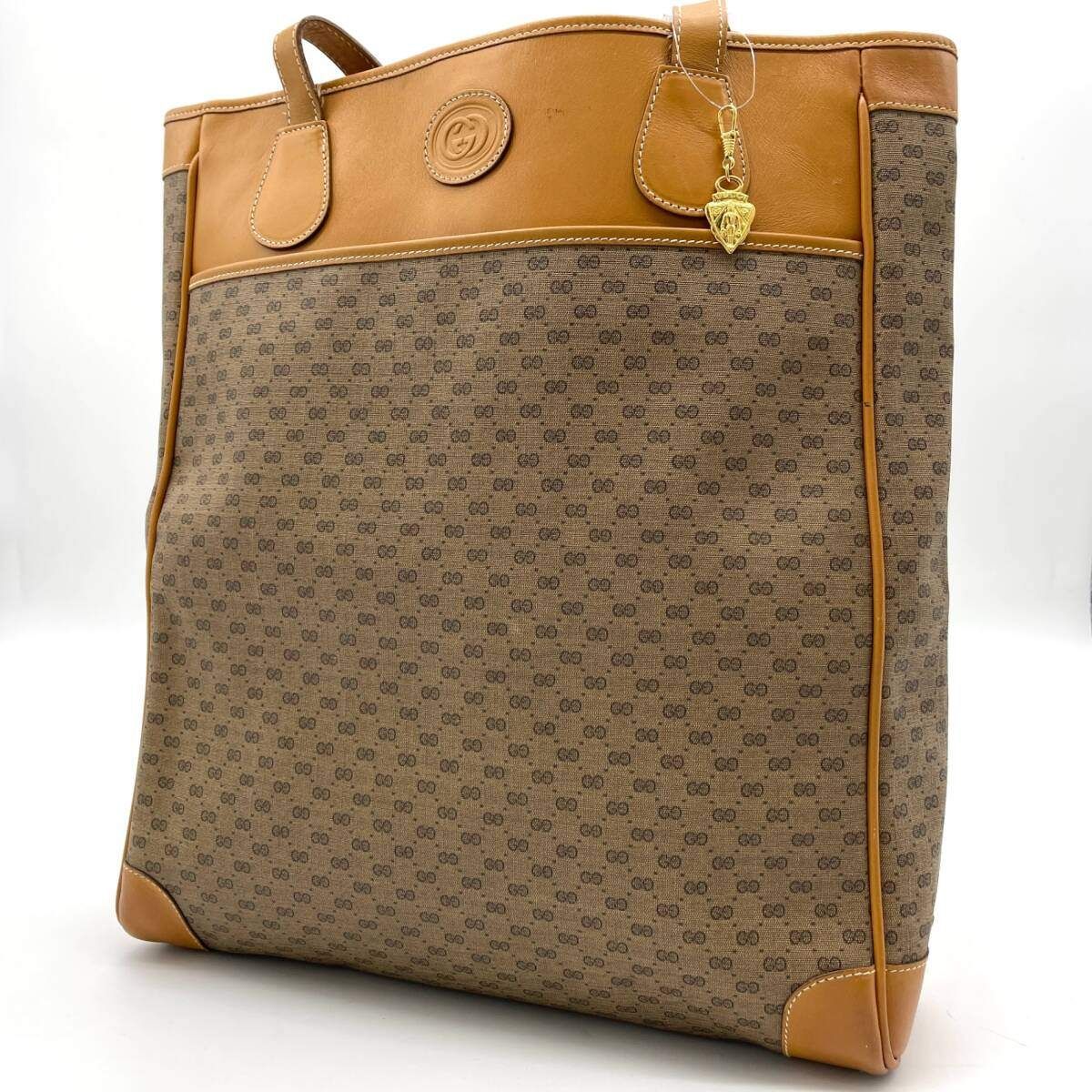 グッチ ショルダー バッグ トートPVCレザー ベージュ GUCCI