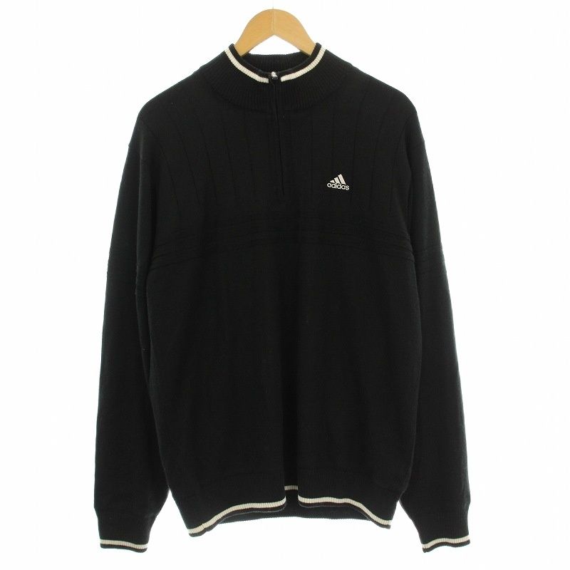 新品adidas ゴルフダンボールなニットセットアップブラックM 新品adidas ゴルフダンボールなニットセットアップブラックM 新品M
