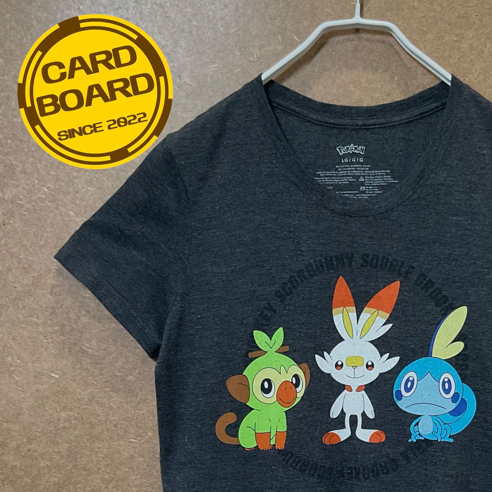 US古着 ポケモンPOKEMON ソード シールドヒバニー サルノリ メッソン半袖tシャツ灰L - メルカリ