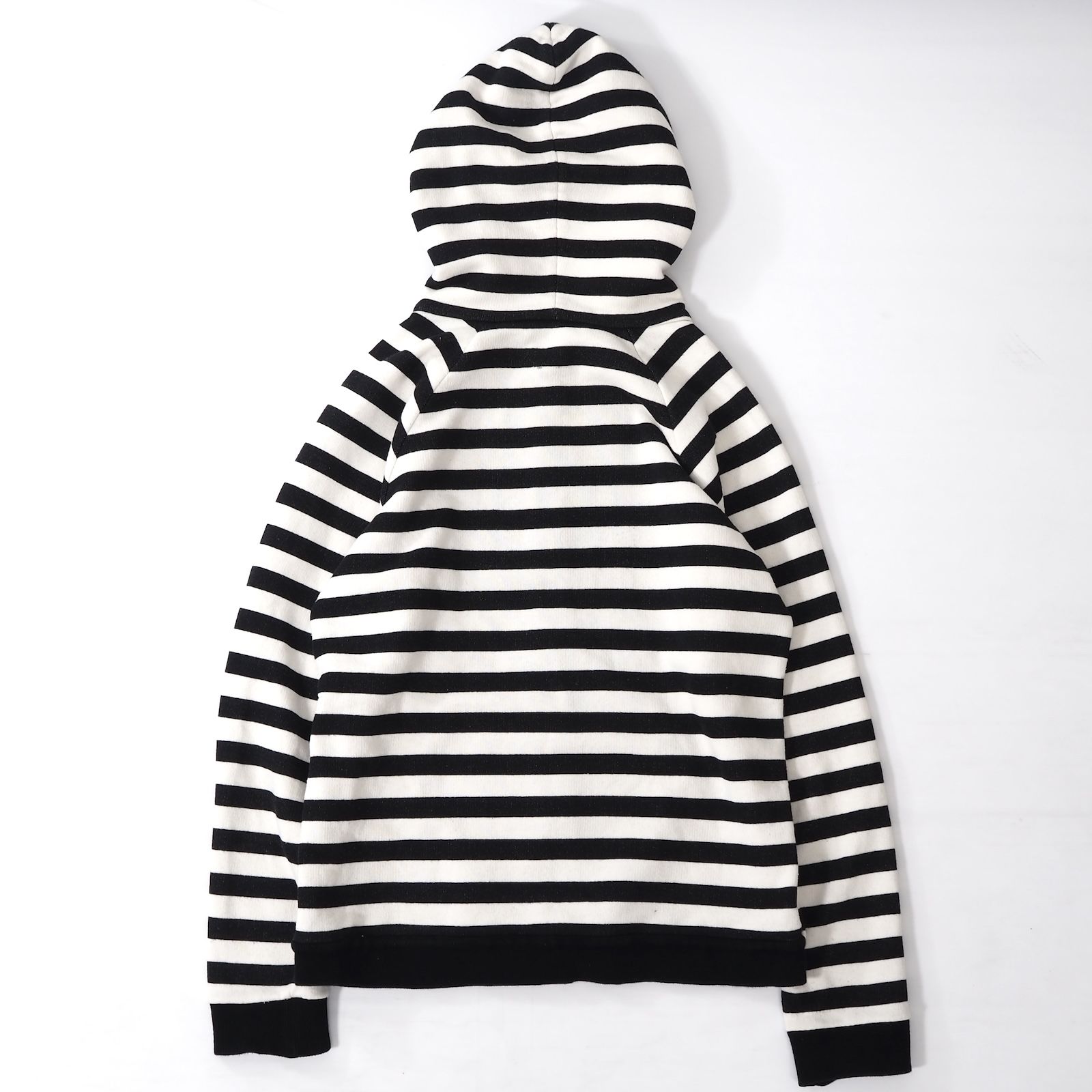 SAINT LAURENT サンローラン ストライプ フーディー パーカー サンローランパリ SAINT LAURENT PARIS ジップアップ フーディ