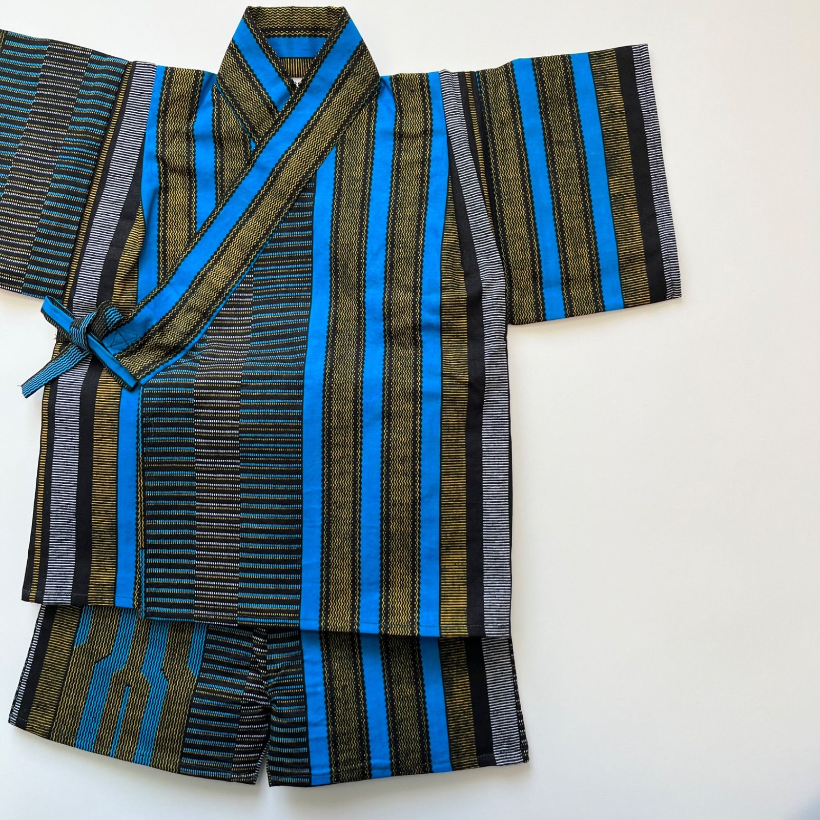 正絹 七五三 7歳 着物セット 女の子 向い鶴に桜と松 水色 SP39 753