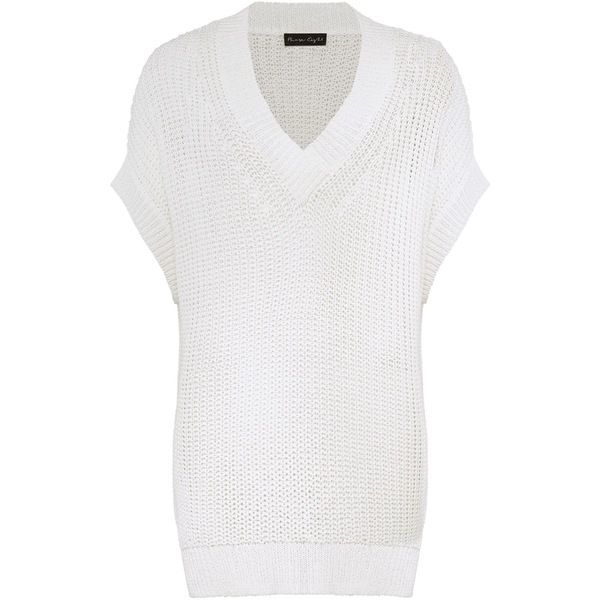 【送料無料】 フェイズ・エイト レディース ニット・セーター アウター Lizzia V Neck Stitch Knit White