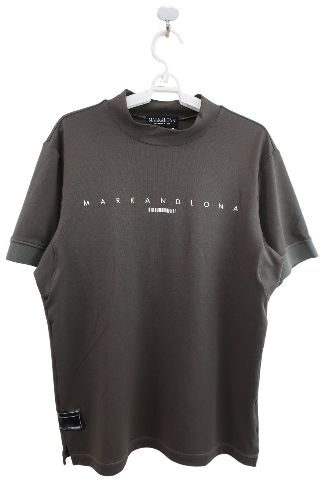 MARK-LONA マークアンドロナ 半袖モックネックシャツ カーキ メンズ 46 MCM-3C-AA50 ゴルフ用品 2504-0326