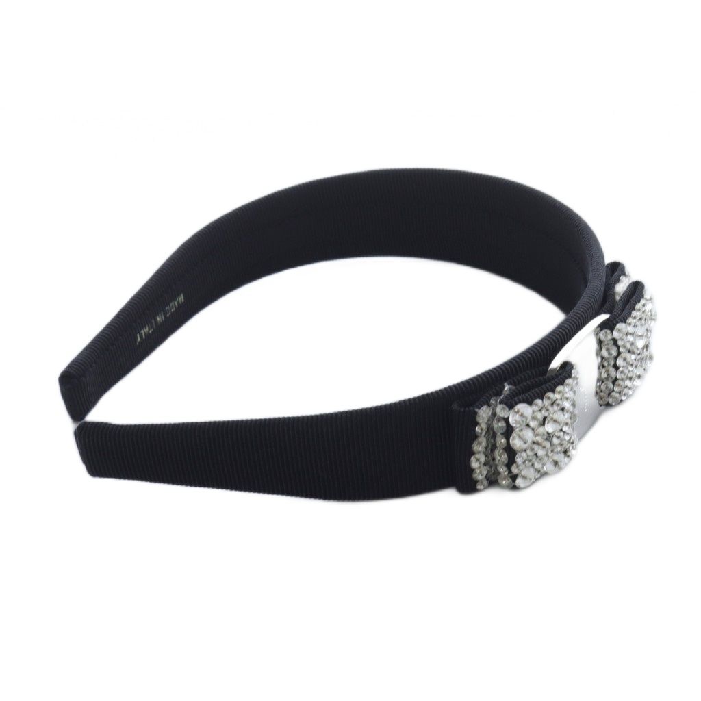 Salvatore Ferragamo カチューシャ　黒 FERRAGAMO サルヴァトーレ フェラガモ Salvatore Ferragamo