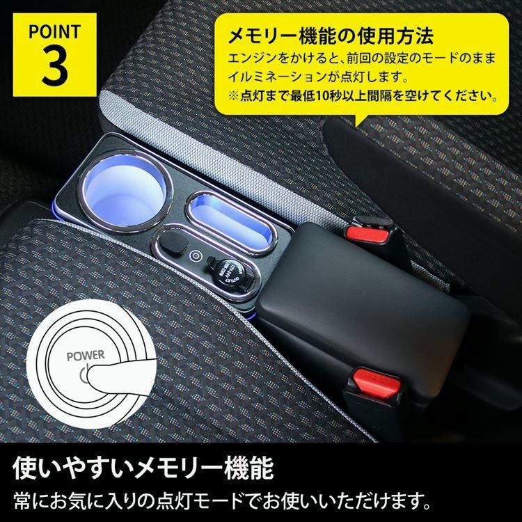 ハスラー コンソールボックス 車 収納 カー用品 USBポート付 ドリンクホルダー SUZUKI HUSTLER MR02系 LAWEED_CL