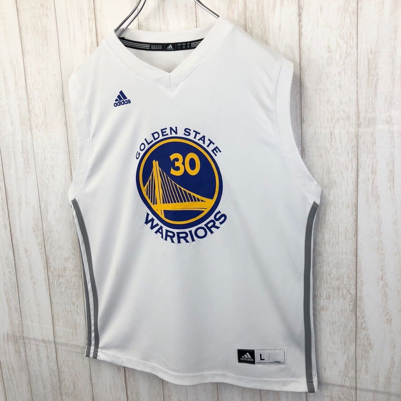 良品 アディダス adidas ウォリアーズ カリー 半袖ユニフォーム Sサイズ ステフィン・カリー adidas ゴールデンステート・ウォリアーズ T