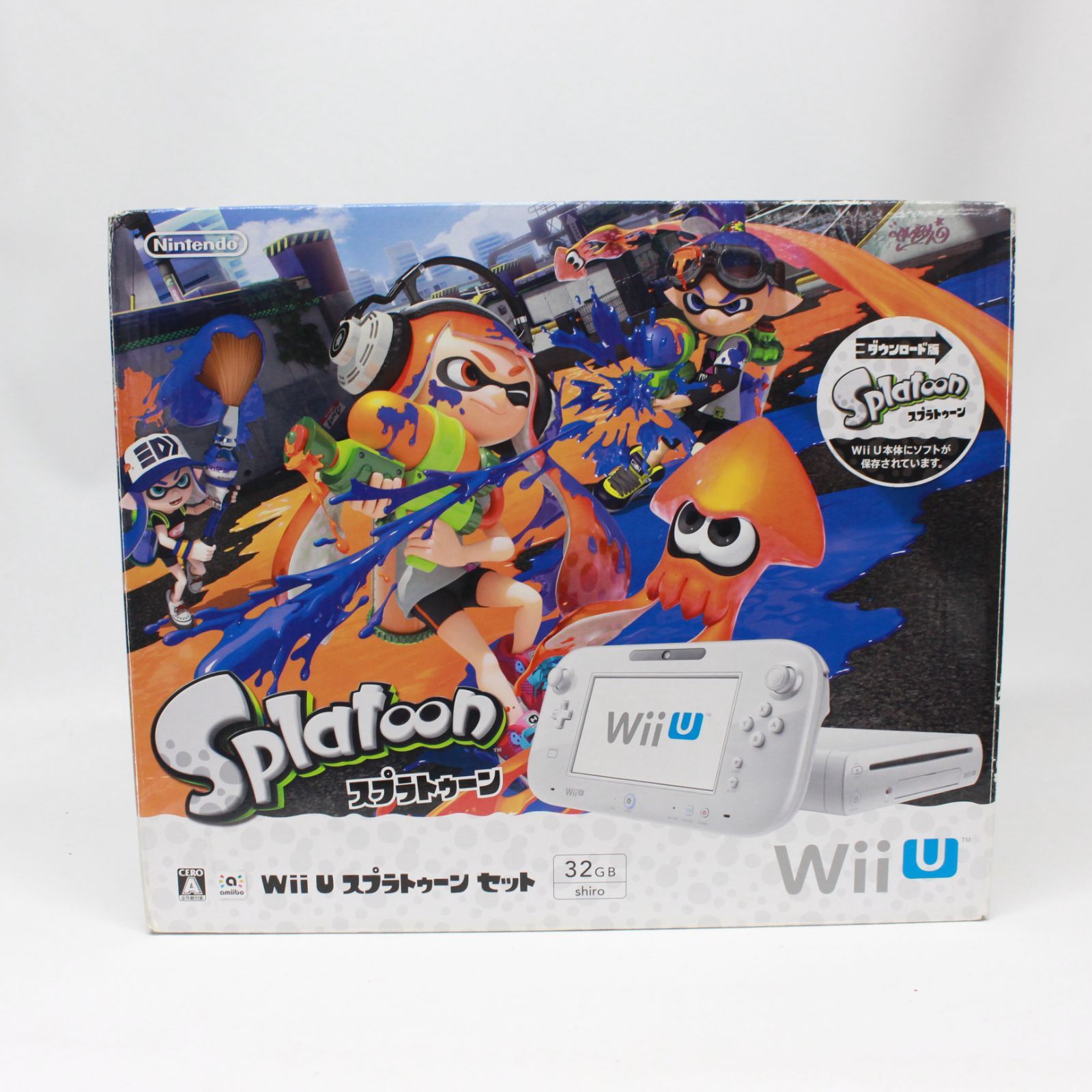 ☆1170 Nintendo Wii U スプラトゥーンセット 32GB ホワイト