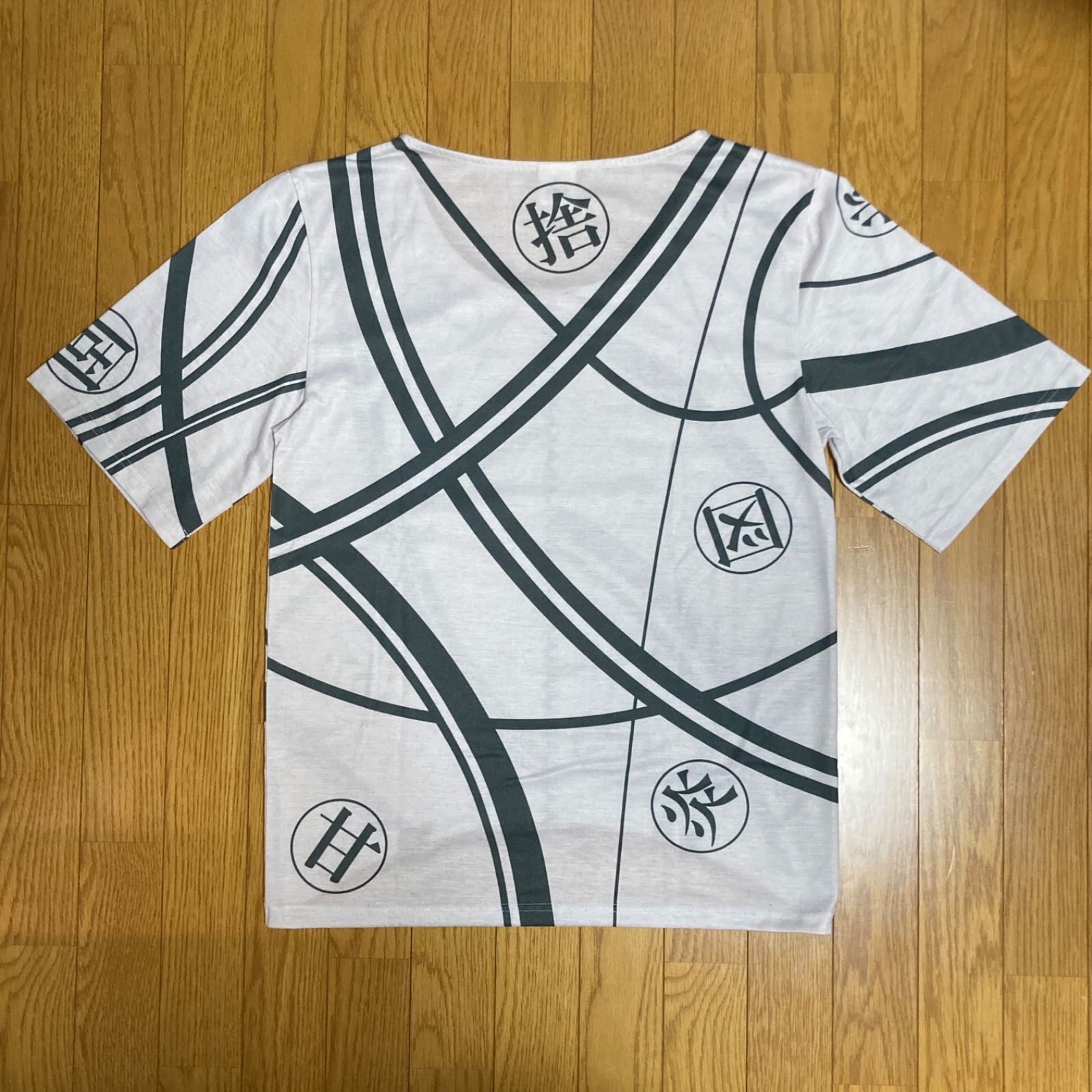 フリーサイズ】ゴールデンカムイ展 囚人暗号Tシャツ 刺青人皮 野田