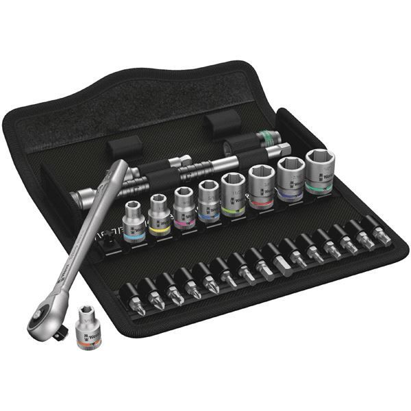 WERA ヴェラ 差込1|4SQ メタルラチェットソケット ビットセット 004020 工具 ツール DIY 作業工具 道具