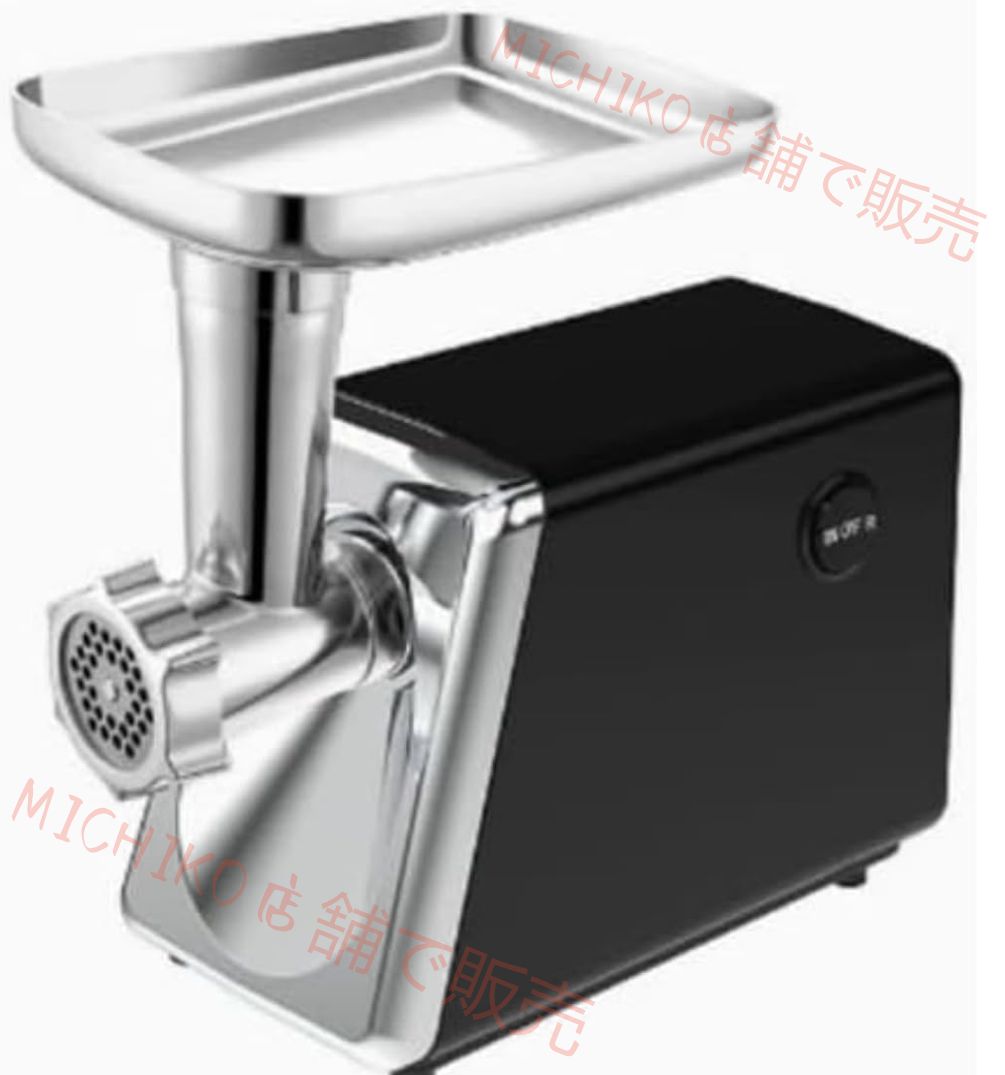  100 V 電動ミートグラインダー 肉挽き器500 W腸詰め機 電動ミンサー ステンレススチール フードチョッパー 魚肉豚肉などを軽くみじん切りにする 家庭用キッチンおよび業務用ミートミンサーキット マドラー キッチン 食器