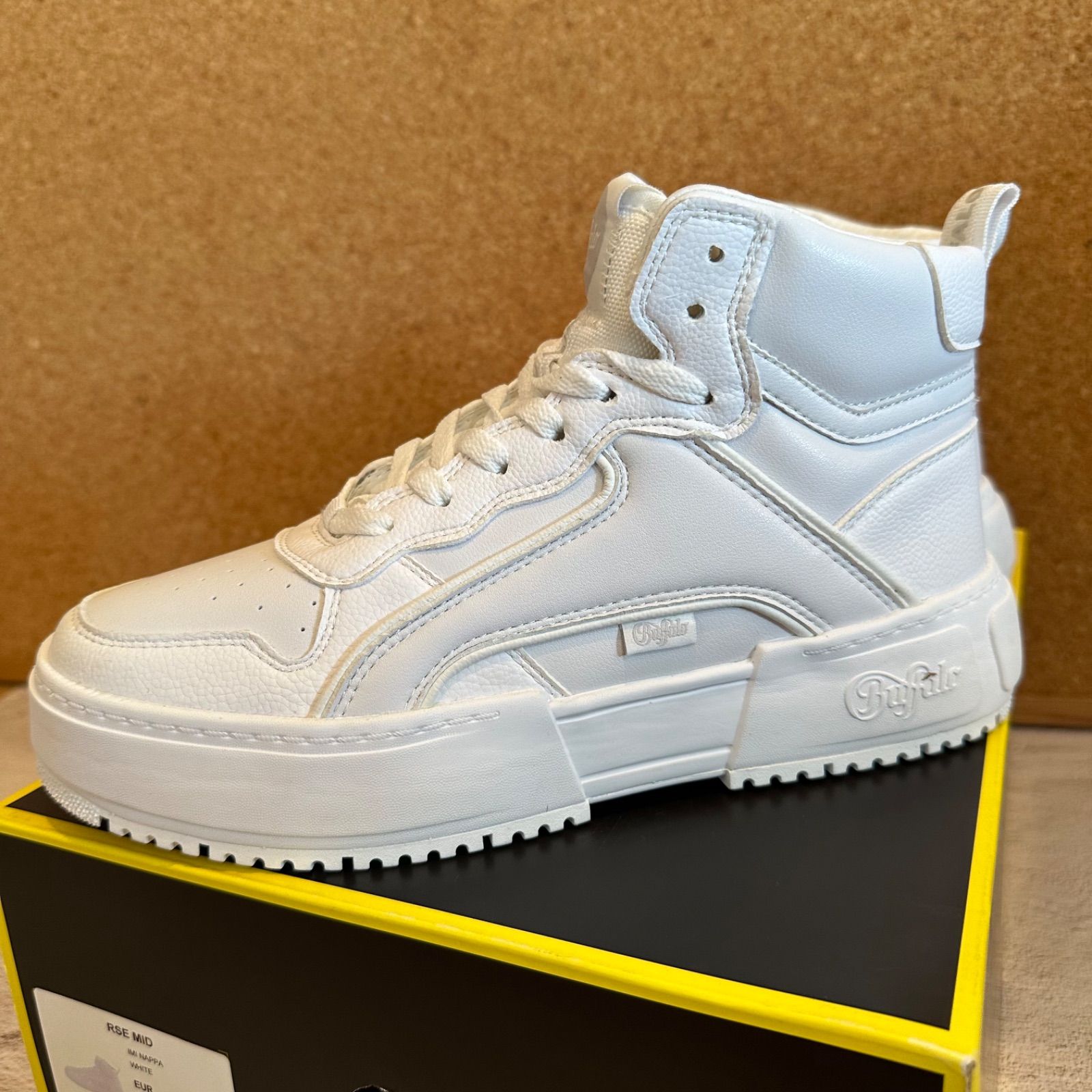 Buffalo RSE MID ハイカット 厚底スニーカー 軽量 Veganレザー - メルカリ