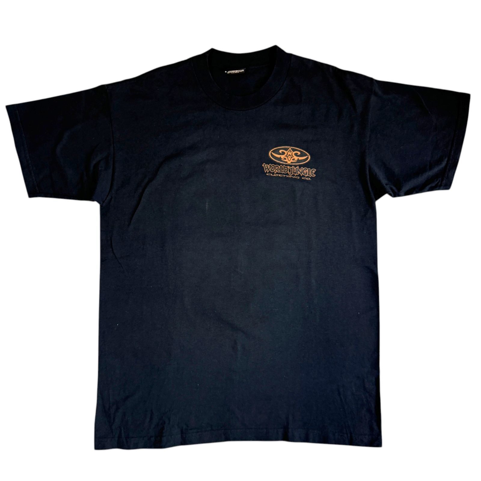 90s WORLD JUNGLE ロゴ プリント Tシャツ Lサイズ Vintage