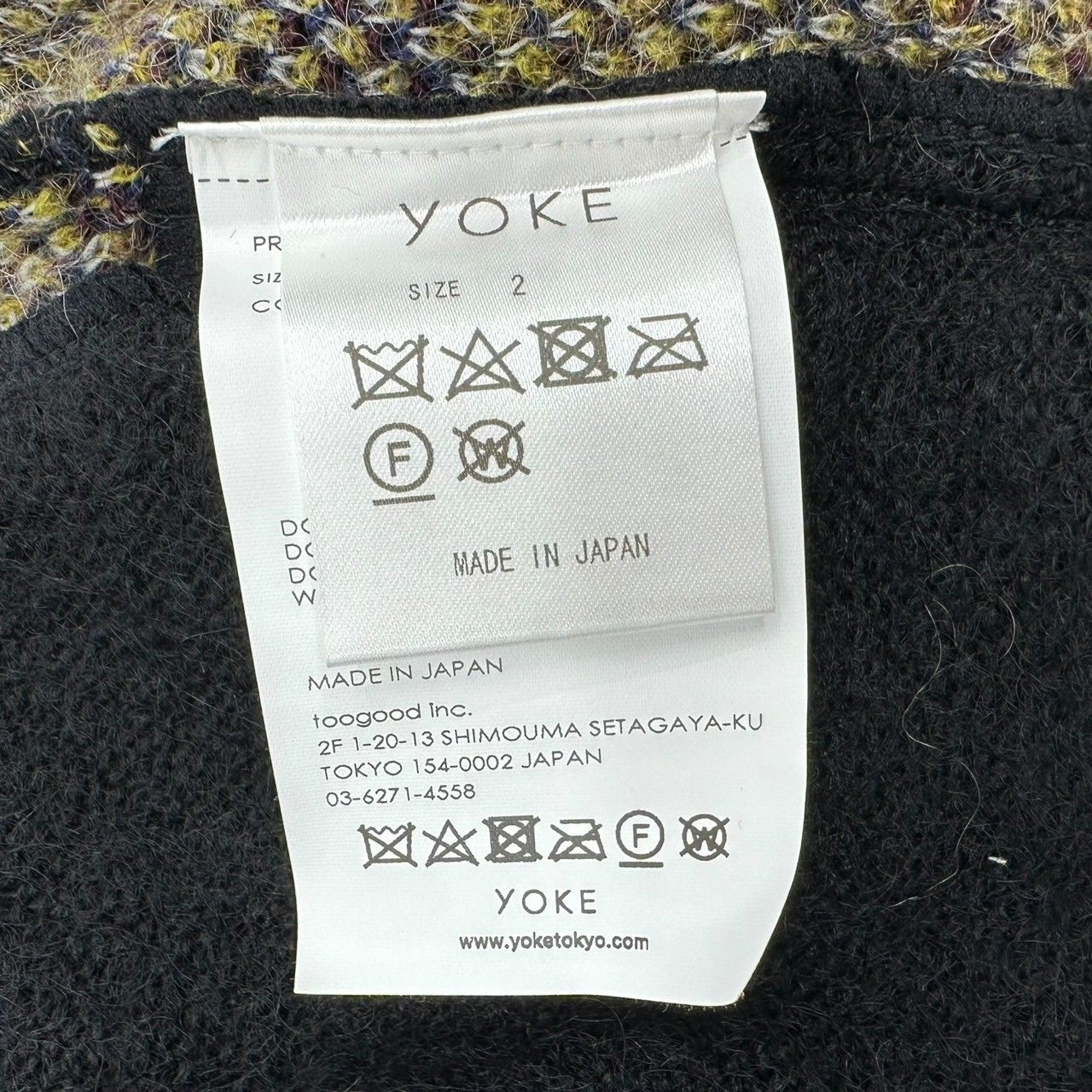 YOKE(ヨーク) 22AW STILL JACQUARD CARDIGAN スティル ジャカード 