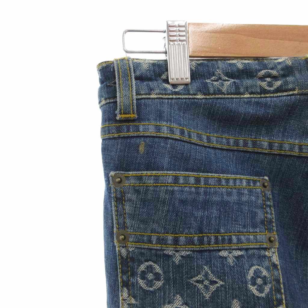 ルイヴィトン LOUIS VUITTON デニム ジーンズ ブーツカット フレア 36  
