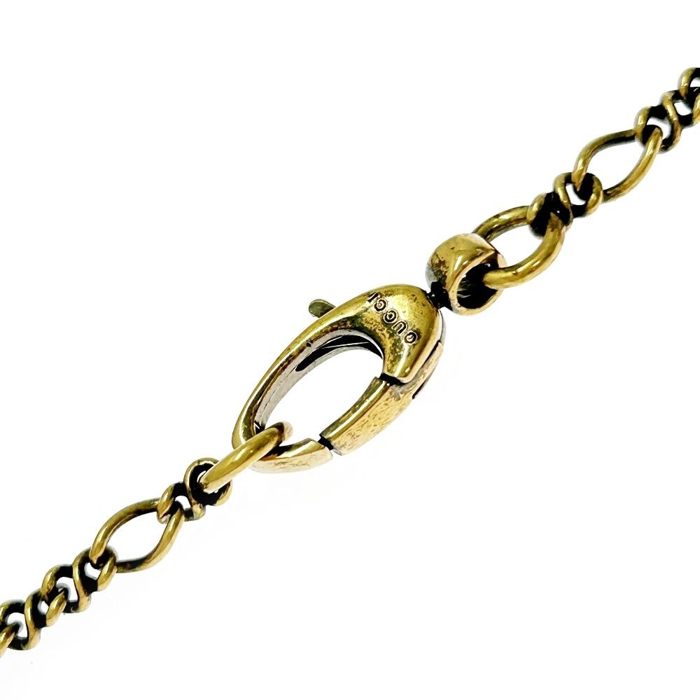 中古】GUCCI グッチ GP クリスタル ライオンヘッド ネックレス