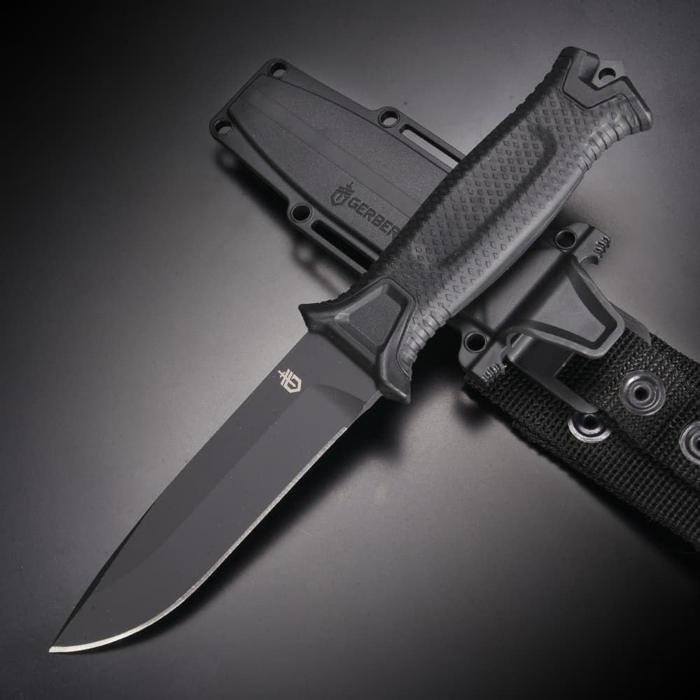 GERBER ハンティングナイフ Strongarm 直刃 シース付属 18歳以上 [ ブラック ]