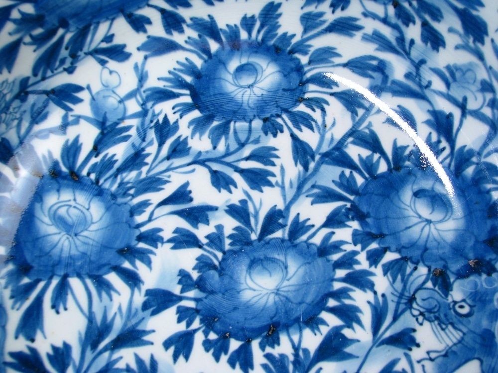 唐獅子牡丹文大鉢 幅