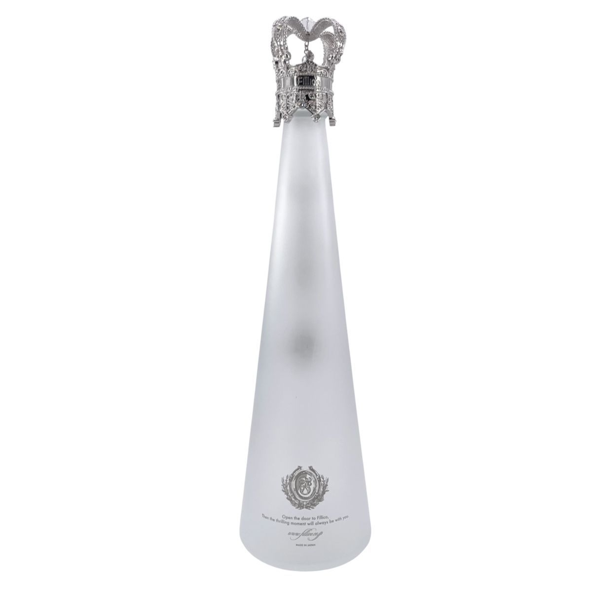 FILLICO スワロフスキークリスタルボトル(空ボトル)750ml 中古】空ボトル Fillico フィリコ 置物 クリアボトル クラウン