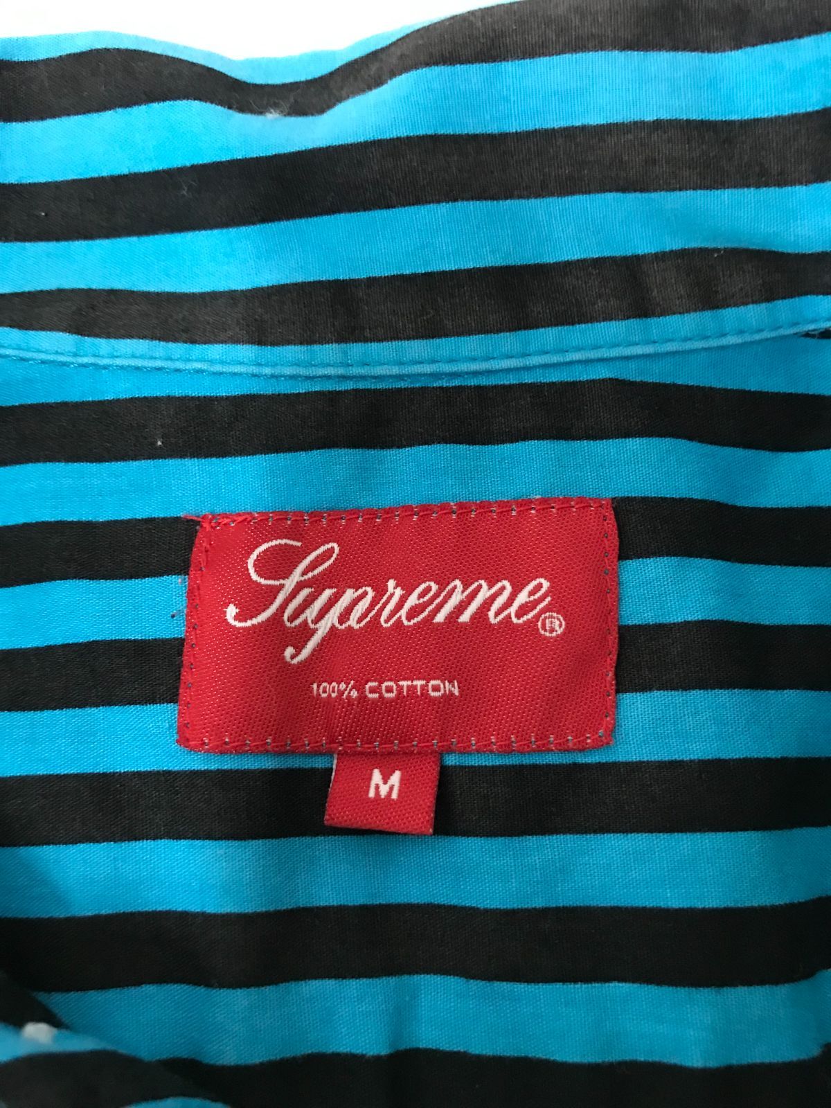 SUPREME 　striped garage shirt 14ss　【M126-20240619-08TS】