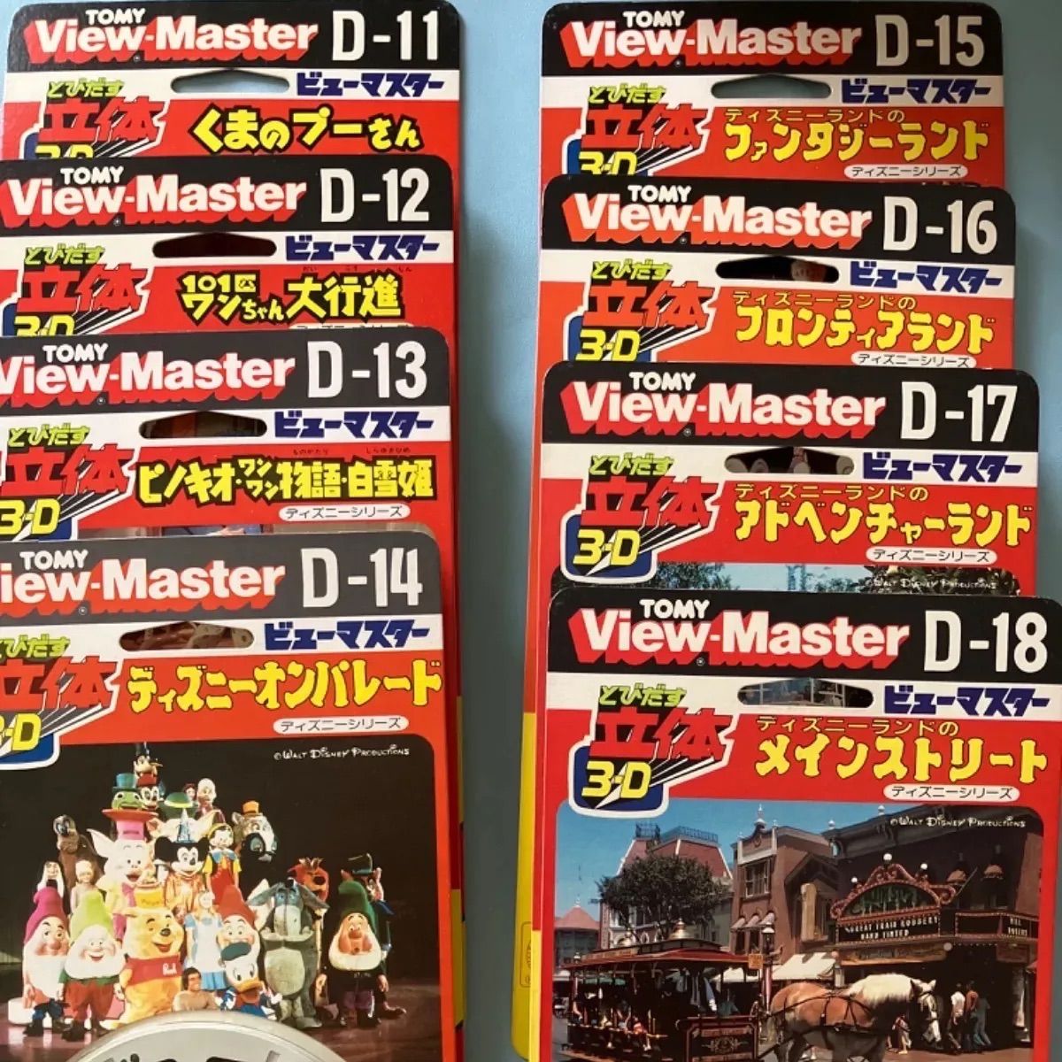 View-Master 3-D 本体+Disney フィルム48枚付
