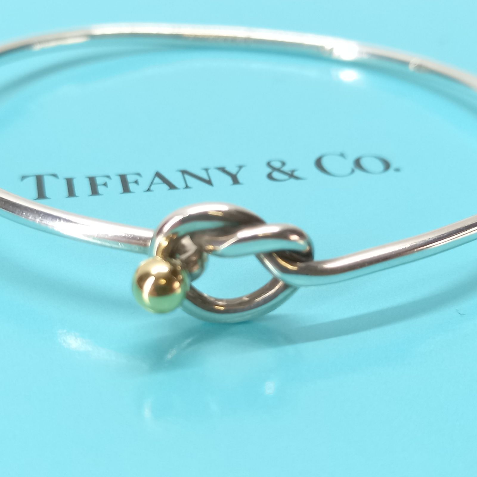 Tiffany ラブバグズ　コンビ　ブレスレット　Ag925 Au750 ラブノット ブレスレット 925 750 コンビ TIFFANY &Co