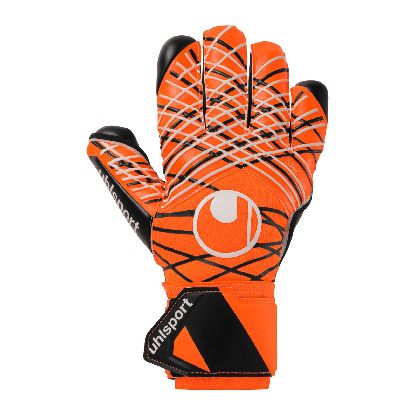 Color フローオレンジｘホワイトｘブラック_Size 6 uhlsport ウールシュポルト 試合用 耐久性 サッカー GK キーパーグローブ スーパーレジスト＋ ハーフネガティブ 1011342 01 6