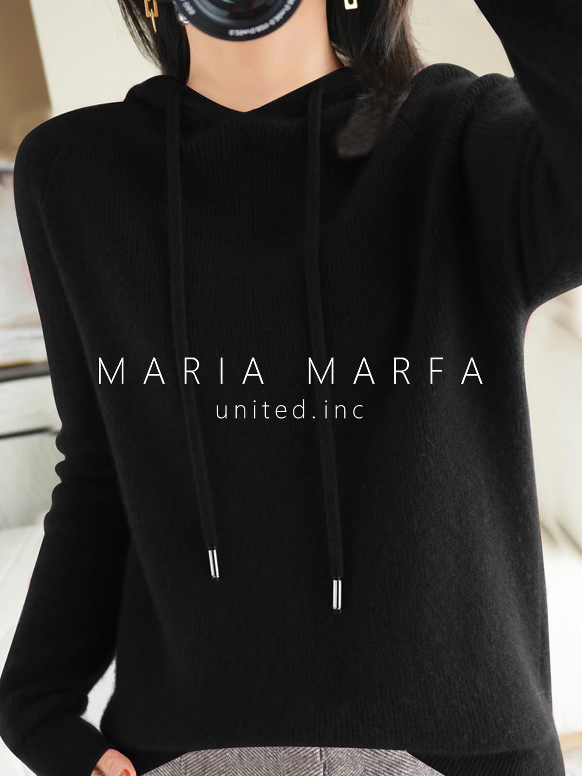 MARIA MARFA 6色展開 ソフトタッチ ニット パーカー レディース