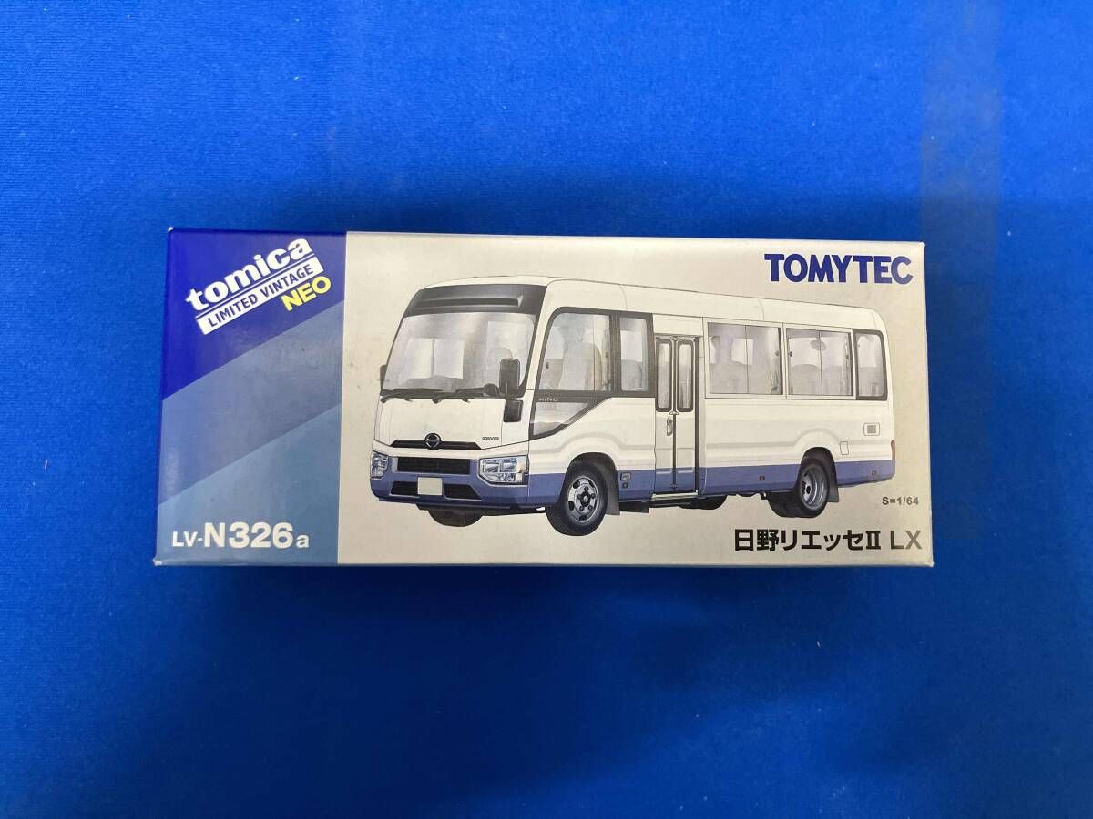 トミカ LVーN326a 日野リエッセII LX 白/紫 リミテッド