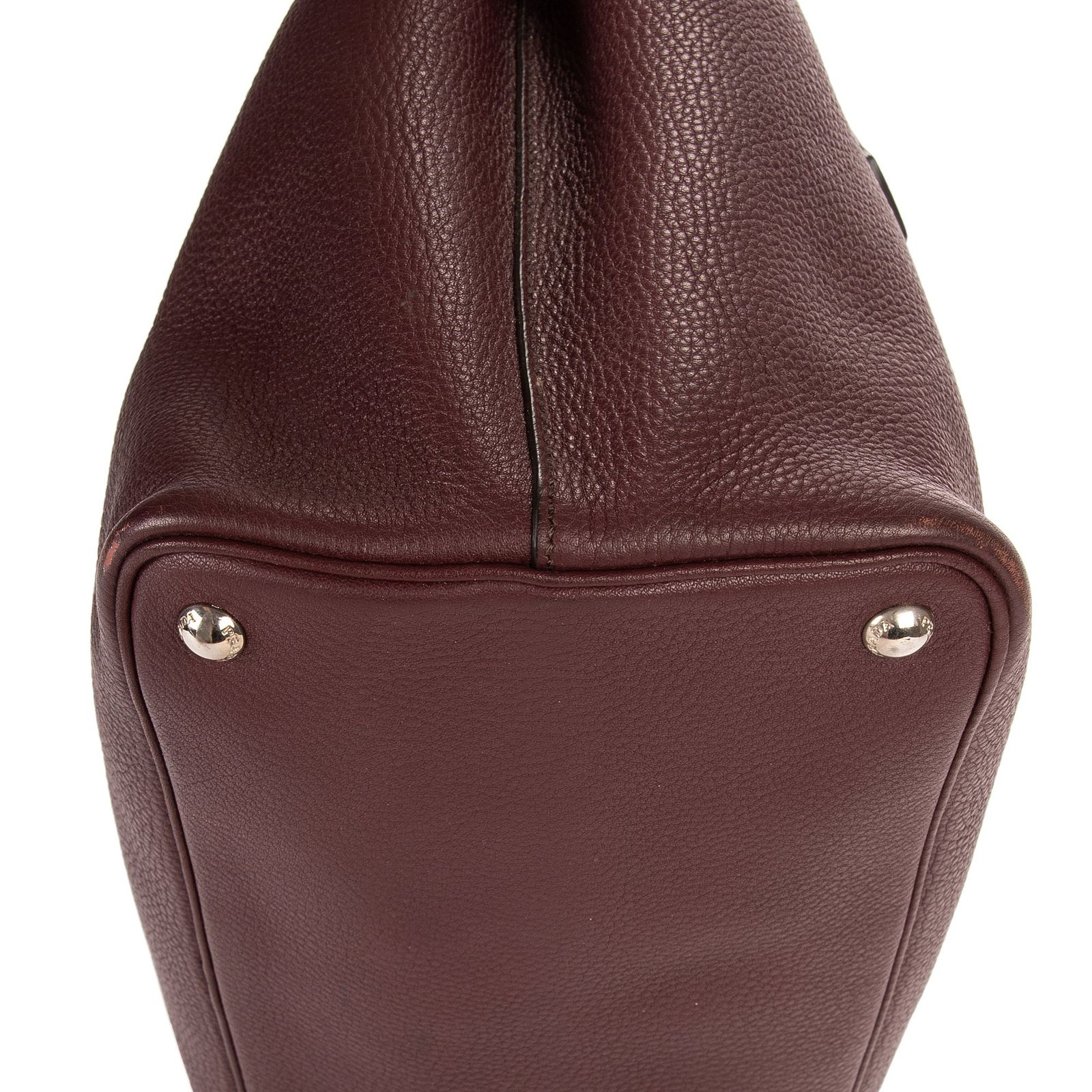 PRADA プラダフェニックス トート紫カーフスキンレザーA DECORATOM_COM_BR