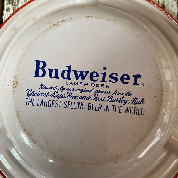ヴィンテージ*非売品*Budweiser バドワイザー*古いロゴ アッシュトレイ