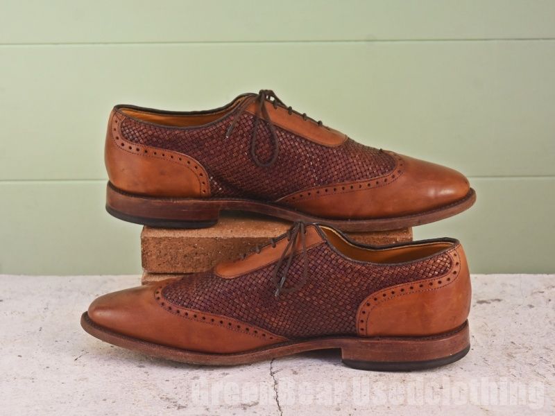 B 740 Allen Edmonds ビンテージ メンズシューズ ドレスシューズ 茶 10 5 D 28 cm ドレス ビジネスシューズ ブーツ 革靴 靴