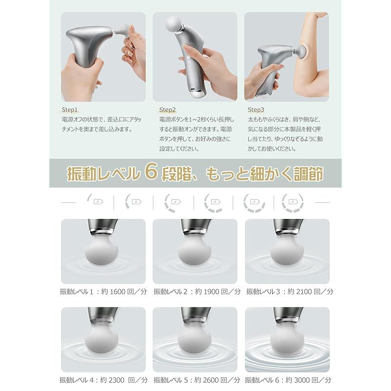 筋膜リリースガン ハンディガン 筋膜ガン MINI 最速3500回⁄分 筋