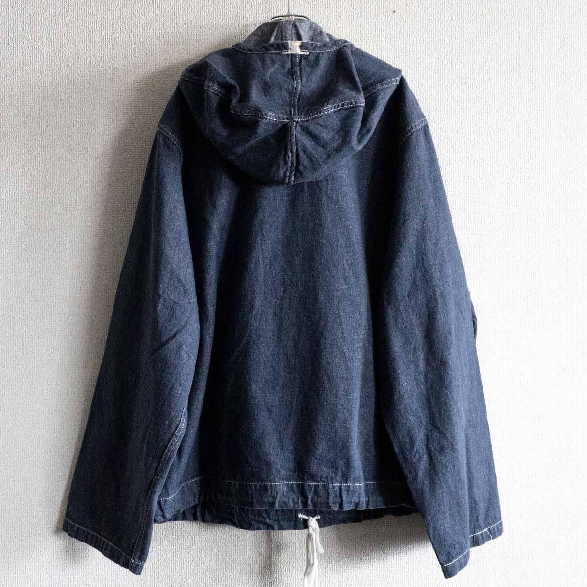 美品】 WAREHOUSE【US NAVY DENIM GUNNERS PARKA】40 ウエア 美品】 WAREHOUSE【US NAVY DENIM GUNNERS PARKA】40 ウエア