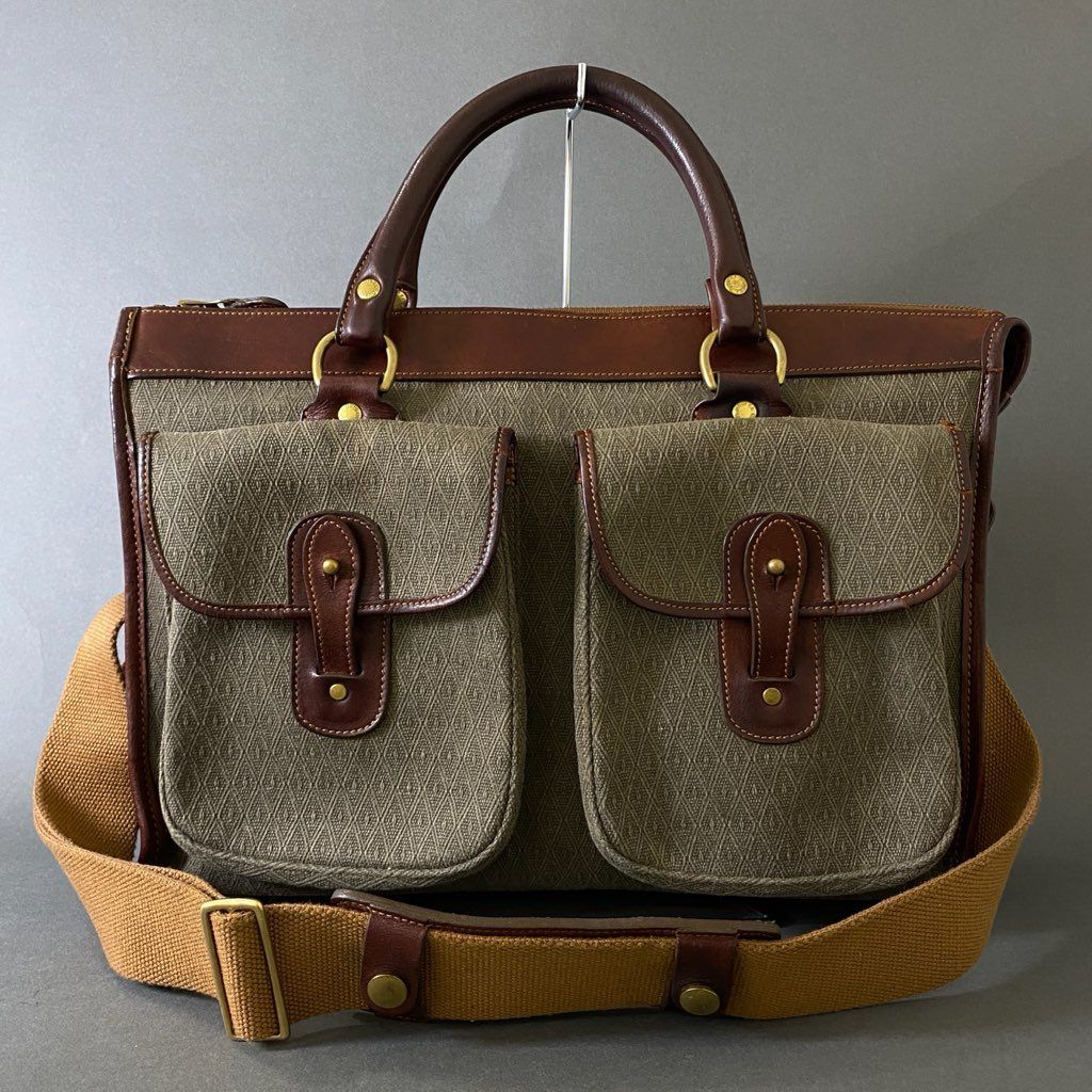 美品　グルカ　GHURKA No.5 エグザミナー　ビジネスバッグ　ショルダー付 Ghurka グルカ/EXAMINER No.5(エグザミナー)/Briefcase- GHURKA